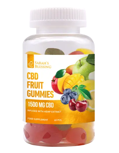 Gommes fruitées au CBD puissantes 1 500 mg